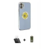 MARSİLYAN™- iPhone 12 Kılıf İz Form Serisi - Siyah Joko Magic 5D Hayalet Cam + Kamera Lens Koruma Cam - SF