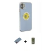 MARSİLYAN™- iPhone 12 Kılıf İz Form Serisi - Siyah Joko Magic 5D Hayalet Cam + Metal Kamera Lens Koruma Cam - KI