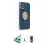 MARSİLYAN™- iPhone 12 Kılıf İz Form Serisi - Siyah Joko Magic 5D Hayalet Cam + Raze Metal Kamera Lens - MI