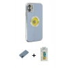 MARSİLYAN™- iPhone 12 Kılıf İz Form Serisi - Siyah Polymer Nano Ekran Koruyucu + Metal Kamera Lens Koruma Cam - MI