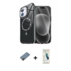 MARSİLYAN™- iPhone 12 Kılıf Kıvılcım Form Prime - Şeffaf Pasifik Cam Ekran Koruyucu + Metal Kamera Lens Koruma Cam - KI