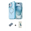 MARSİLYAN™- iPhone 12 Kılıf Kıvılcım Form Prime - Şeffaf Pasifik Cam Ekran Koruyucu + Metal Kamera Lens Koruma Cam - KI