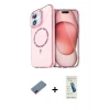 MARSİLYAN™- iPhone 12 Kılıf Kıvılcım Form Prime - Şeffaf Pasifik Cam Ekran Koruyucu + Metal Kamera Lens Koruma Cam - KI