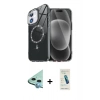 MARSİLYAN™- iPhone 12 Kılıf Kıvılcım Form Prime - Şeffaf Pasifik Cam Ekran Koruyucu + Raze Metal Kamera Lens - MI