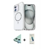 MARSİLYAN™- iPhone 12 Kılıf Kıvılcım Form Prime - Şeffaf Pasifik Cam Ekran Koruyucu + Raze Metal Kamera Lens - MI
