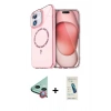 MARSİLYAN™- iPhone 12 Kılıf Kıvılcım Form Prime - Şeffaf Pasifik Cam Ekran Koruyucu + Raze Metal Kamera Lens - KI