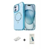 MARSİLYAN™- iPhone 12 Kılıf Kıvılcım Form Prime - Şeffaf Pasifik Cam Ekran Koruyucu + Renkli Kamera Lens Koruma Cam - SI