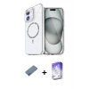 MARSİLYAN™- iPhone 12 Kılıf Kıvılcım Form Prime - Siyah Bilvis 5in1 3D Magic Cam Ekran Koruyucu + Mavi Shine Kamera Lens Koruma Cam