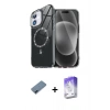 MARSİLYAN™- iPhone 12 Kılıf Kıvılcım Form Prime - Siyah Bilvis 5in1 3D Magic Cam Ekran Koruyucu + Metal Kamera Lens Koruma Cam - MI