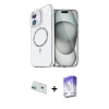 MARSİLYAN™- iPhone 12 Kılıf Kıvılcım Form Prime - Siyah Bilvis 5in1 3D Magic Cam Ekran Koruyucu + Rainbow Kamera Lens Koruma Cam - YL