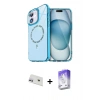 MARSİLYAN™- iPhone 12 Kılıf Kıvılcım Form Prime - Siyah Bilvis 5in1 3D Magic Cam Ekran Koruyucu + Rainbow Kamera Lens Koruma Cam - MR