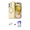 MARSİLYAN™- iPhone 12 Kılıf Kıvılcım Form Prime - Siyah Bilvis 5in1 3D Magic Cam Ekran Koruyucu + Renkli Kamera Lens Koruma Cam - YL
