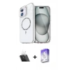 MARSİLYAN™- iPhone 12 Kılıf Kıvılcım Form Prime - Siyah Bilvis 5in1 3D Magic Cam Ekran Koruyucu + Şeffaf Kamera Lens Koruma Cam