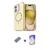 MARSİLYAN™- iPhone 12 Kılıf Kıvılcım Form Prime - Siyah Bilvis 5in1 3D Magic Cam Ekran Koruyucu + Shine Kamera Lens Koruma Cam - GS