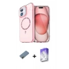 MARSİLYAN™- iPhone 12 Kılıf Kıvılcım Form Prime - Siyah Bilvis 5in1 3D Magic Cam Ekran Koruyucu + Shine Kamera Lens Koruma Cam - GD