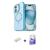 MARSİLYAN™- iPhone 12 Kılıf Kıvılcım Form Prime - Siyah Bilvis 5in1 5D Magic Hayalet Cam Ekran Koruyucu + Renkli Kamera Lens Koruma Cam - TU