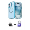 MARSİLYAN™- iPhone 12 Kılıf Kıvılcım Form Prime - Siyah Bilvis 5in1 5D Magic Hayalet Cam Ekran Koruyucu + Kamera Lens Koruma Cam - SF