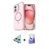 MARSİLYAN™- iPhone 12 Kılıf Kıvılcım Form Prime - Siyah Bilvis 5in1 5D Magic Hayalet Cam Ekran Koruyucu + Raze Metal Kamera Lens - MI
