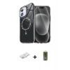 MARSİLYAN™- iPhone 12 Kılıf Kıvılcım Form Prime - Siyah Joko Magic 5D Hayalet Cam + Sarı Renkli Kamera Lens Koruma Cam