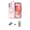 MARSİLYAN™- iPhone 12 Kılıf Kıvılcım Form Prime - Siyah Polymer Nano Ekran Koruyucu + Gold Shine Kamera Lens Koruma Cam