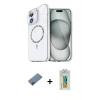 MARSİLYAN™- iPhone 12 Kılıf Kıvılcım Form Prime - Siyah Polymer Nano Ekran Koruyucu + Metal Kamera Lens Koruma Cam - MI
