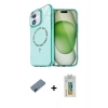 MARSİLYAN™- iPhone 12 Kılıf Kıvılcım Form Prime - Siyah Polymer Nano Ekran Koruyucu + Metal Kamera Lens Koruma Cam - MI