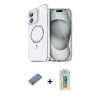 MARSİLYAN™- iPhone 12 Kılıf Kıvılcım Form Prime - Siyah Polymer Nano Ekran Koruyucu + Shine Kamera Lens Koruma Cam - GS