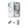 MARSİLYAN™- iPhone 12 Kılıf Kıvılcım Form Prime - Siyah Polymer Nano Ekran Koruyucu + Shine Kamera Lens Koruma Cam - MI