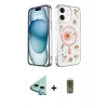 MARSİLYAN™- iPhone 12 Kılıf Kozmos Doku - Siyah Joko Magic 5D Hayalet Cam + Raze Metal Kamera Lens - MI
