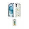 MARSİLYAN™- iPhone 12 Kılıf Kozmos Doku - Siyah Polymer Nano Ekran Koruyucu