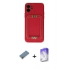 MARSİLYAN™- iPhone 12 Kılıf Kozmos Minimal Prime - Siyah Bilvis 5in1 3D Magic Cam Ekran Koruyucu + Metal Kamera Lens Koruma Cam - GD