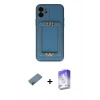 MARSİLYAN™- iPhone 12 Kılıf Kozmos Minimal Prime - Siyah Bilvis 5in1 3D Magic Cam Ekran Koruyucu + Gold Shine Kamera Lens Koruma Cam