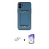 MARSİLYAN™- iPhone 12 Kılıf Kozmos Minimal Prime - Siyah Bilvis 5in1 3D Magic Cam Ekran Koruyucu + Renkli Kamera Lens Koruma Cam - SI