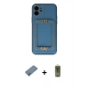 MARSİLYAN™- iPhone 12 Kılıf Kozmos Minimal Prime - Siyah Joko Magic 5D Hayalet Cam + Metal Kamera Lens Koruma Cam - GD