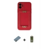 MARSİLYAN™- iPhone 12 Kılıf Kozmos Minimal Prime - Siyah Joko Magic 5D Hayalet Cam + Metal Kamera Lens Koruma Cam - GD
