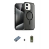 MARSİLYAN™- iPhone 12 Kılıf Nova Asil Prime - Siyah Joko Magic 5D Hayalet Cam + Shine Kamera Lens Koruma Cam - GI