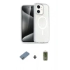 MARSİLYAN™- iPhone 12 Kılıf Nova Asil Prime - Siyah Joko Magic 5D Hayalet Cam + Metal Kamera Lens Koruma Cam - GD