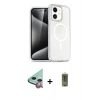 MARSİLYAN™- iPhone 12 Kılıf Nova Asil Prime - Siyah Joko Magic 5D Hayalet Cam + Raze Metal Kamera Lens - KI