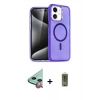 MARSİLYAN™- iPhone 12 Kılıf Nova Asil Prime - Siyah Joko Magic 5D Hayalet Cam + Raze Metal Kamera Lens - KI
