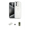 MARSİLYAN™- iPhone 12 Kılıf Nova Asil Prime - Siyah Joko Magic 5D Hayalet Cam + Renkli Kamera Lens Koruma Cam - SI
