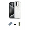 MARSİLYAN™- iPhone 12 Kılıf Nova Asil Prime - Siyah Joko Magic 5D Hayalet Cam + Shine Kamera Lens Koruma Cam - MI