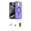 MARSİLYAN™- iPhone 12 Kılıf Nova Asil Prime - Siyah Joko Magic 5D Hayalet Cam + Yeşil Renkli Kamera Lens Koruma Cam