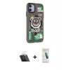 MARSİLYAN™- iPhone 12 Kılıf Nova Doku Koleksiyonu - Şeffaf Pasifik Cam Ekran Koruyucu + Kamera Lens Koruma Cam - SF