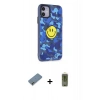 MARSİLYAN™- iPhone 12 Kılıf Nova Doku Koleksiyonu - Siyah Joko Magic 5D Hayalet Cam + Metal Kamera Lens Koruma Cam - GD
