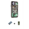 MARSİLYAN™- iPhone 12 Kılıf Nova Doku Koleksiyonu - Siyah Joko Magic 5D Hayalet Cam + Metal Kamera Lens Koruma Cam - KI