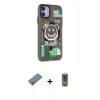 MARSİLYAN™- iPhone 12 Kılıf Nova Doku Koleksiyonu - Siyah Joko Magic 5D Hayalet Cam + Metal Kamera Lens Koruma Cam - GD
