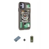 MARSİLYAN™- iPhone 12 Kılıf Nova Doku Koleksiyonu - Siyah Joko Magic 5D Hayalet Cam + Shine Kamera Lens Koruma Cam - MI