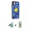 MARSİLYAN™- iPhone 12 Kılıf Nova Doku Koleksiyonu - Siyah Polymer Nano Ekran Koruyucu + Raze Metal Kamera Lens - MI