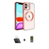 MARSİLYAN™- iPhone 12 Kılıf Nova Işık Özel Seri - Siyah Joko Magic 5D Hayalet Cam + Kamera Lens Koruma Cam - SF