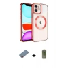 MARSİLYAN™- iPhone 12 Kılıf Nova Işık Özel Seri - Siyah Joko Magic 5D Hayalet Cam + Metal Kamera Lens Koruma Cam - KI
